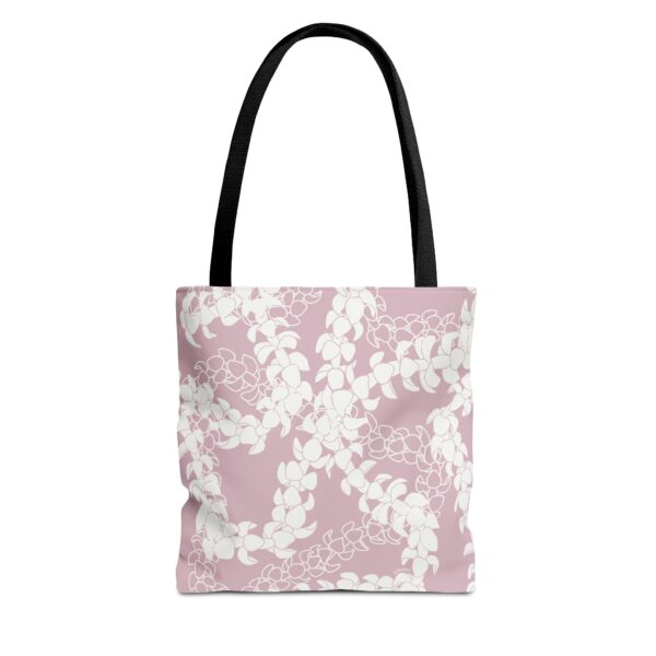 Tote Bag- Puakenikeni Curvilinear Lei (Rosey Pink)